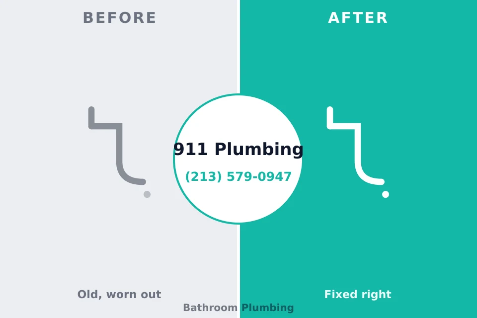 Before and after: plumbing repair South Padre Island, TX